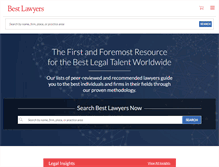 Tablet Screenshot of bestlawyers.com